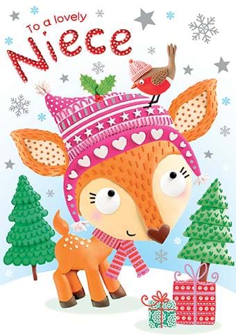 Little Deer Niece Christmas Card