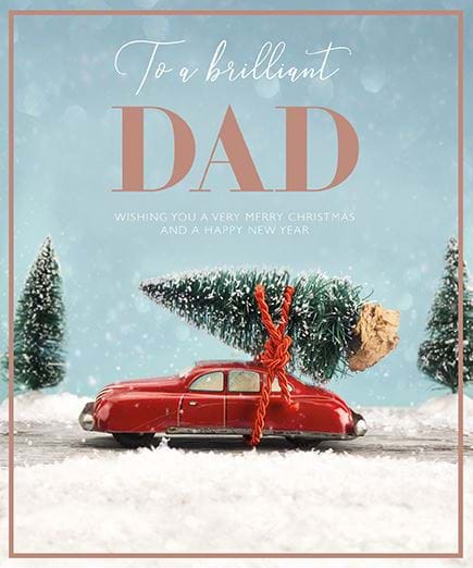 Brilliant Dad Christmas Card