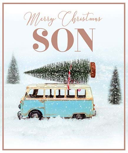 Camper Van Son Christmas Card
