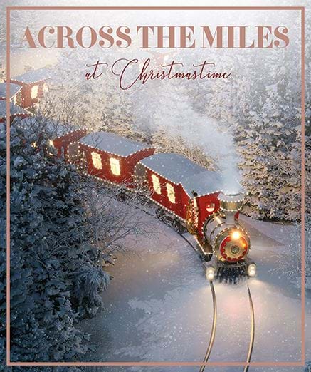 Festive Train Across the Miles Christmas Card