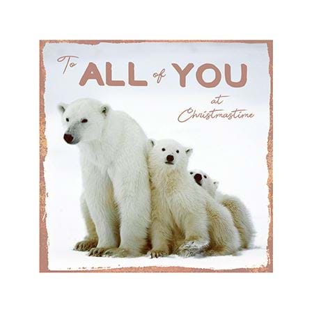 Polar Bears All of You Christmas Card