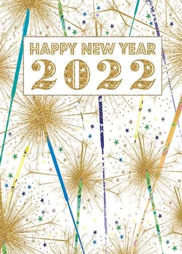 Fireworks Happy New Year Card