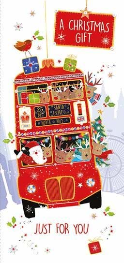 Festive Bus Christmas Money Wallet
