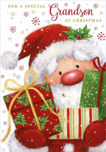 Santa Grandson Christmas Card