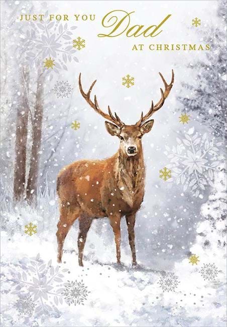 Stag Dad Christmas Card