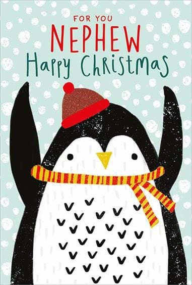 Penguin Nephew Christmas Card