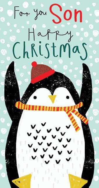 Penguin Son Christmas Card