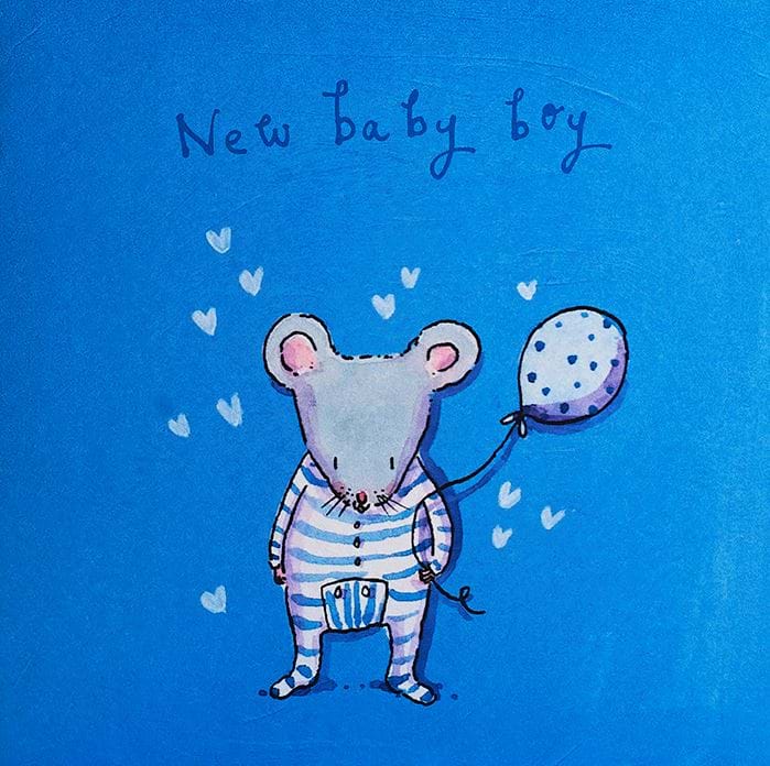 Mouse New Baby Boy Card