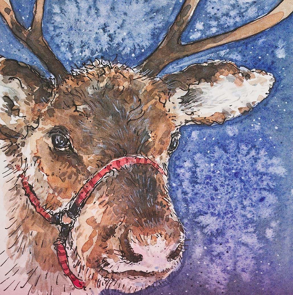 Reindeer Christmas Card