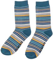 Stripes Bamboo Socks in Denim - One Size