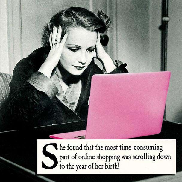 Online Shopping Birthday Card