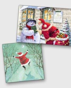 Santa & Snowmen Christmas Cards