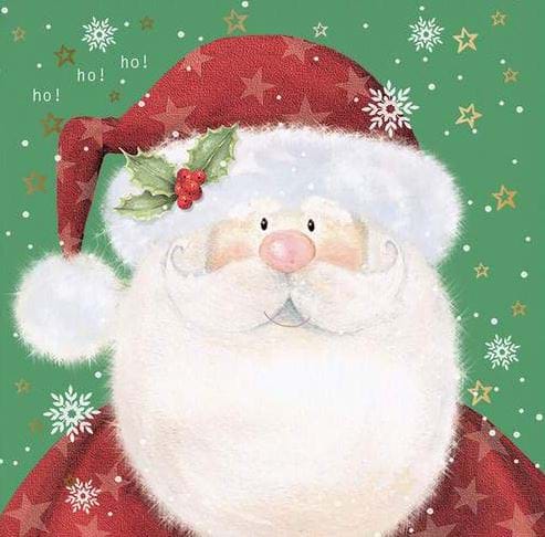 Smiling Santa Christmas Card