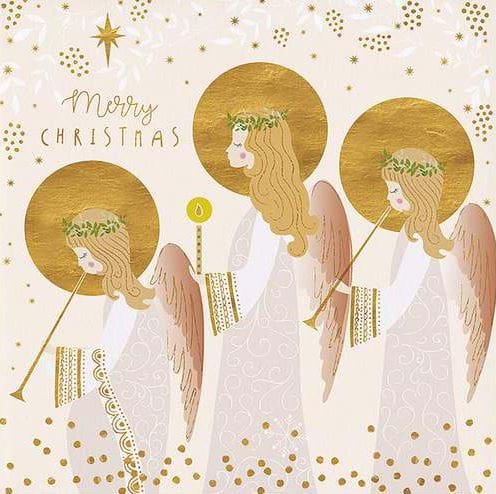 Three Angels Christmas Card