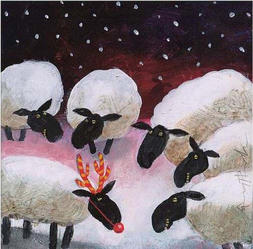 Baa Humbug Christmas Card
