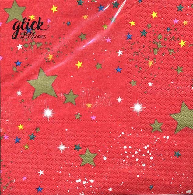 Stars Pack of 20 Christmas Napkins