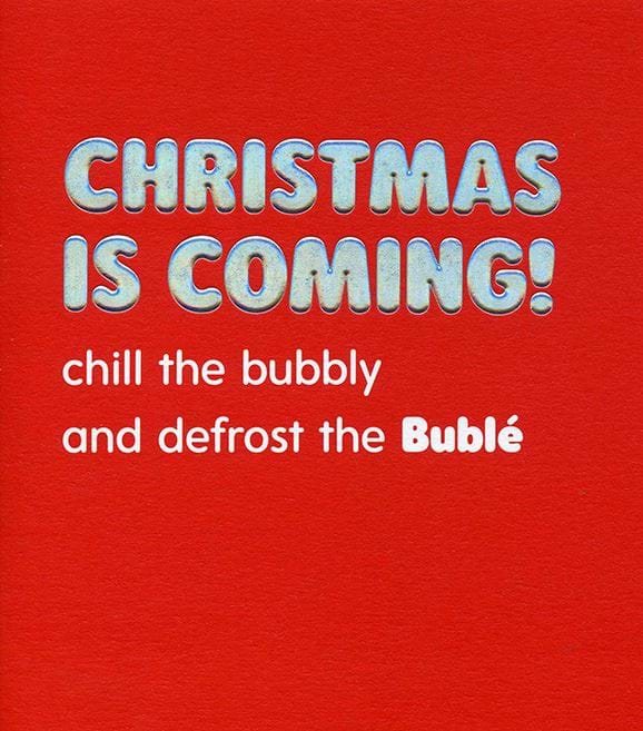 Defrost the Bublé Christmas Card