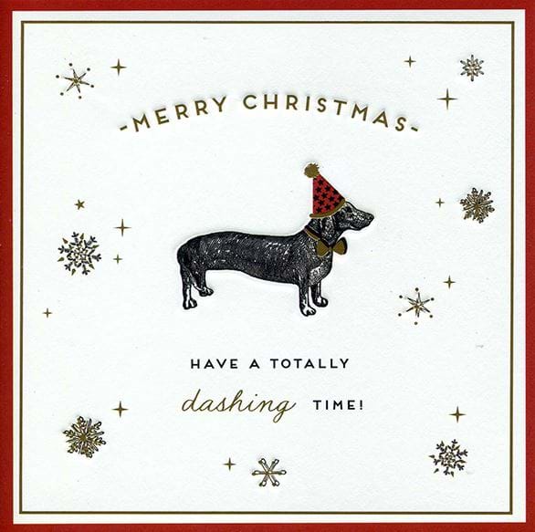 Dashing Time Christmas Card