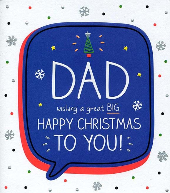 To You Dad Christmas Card