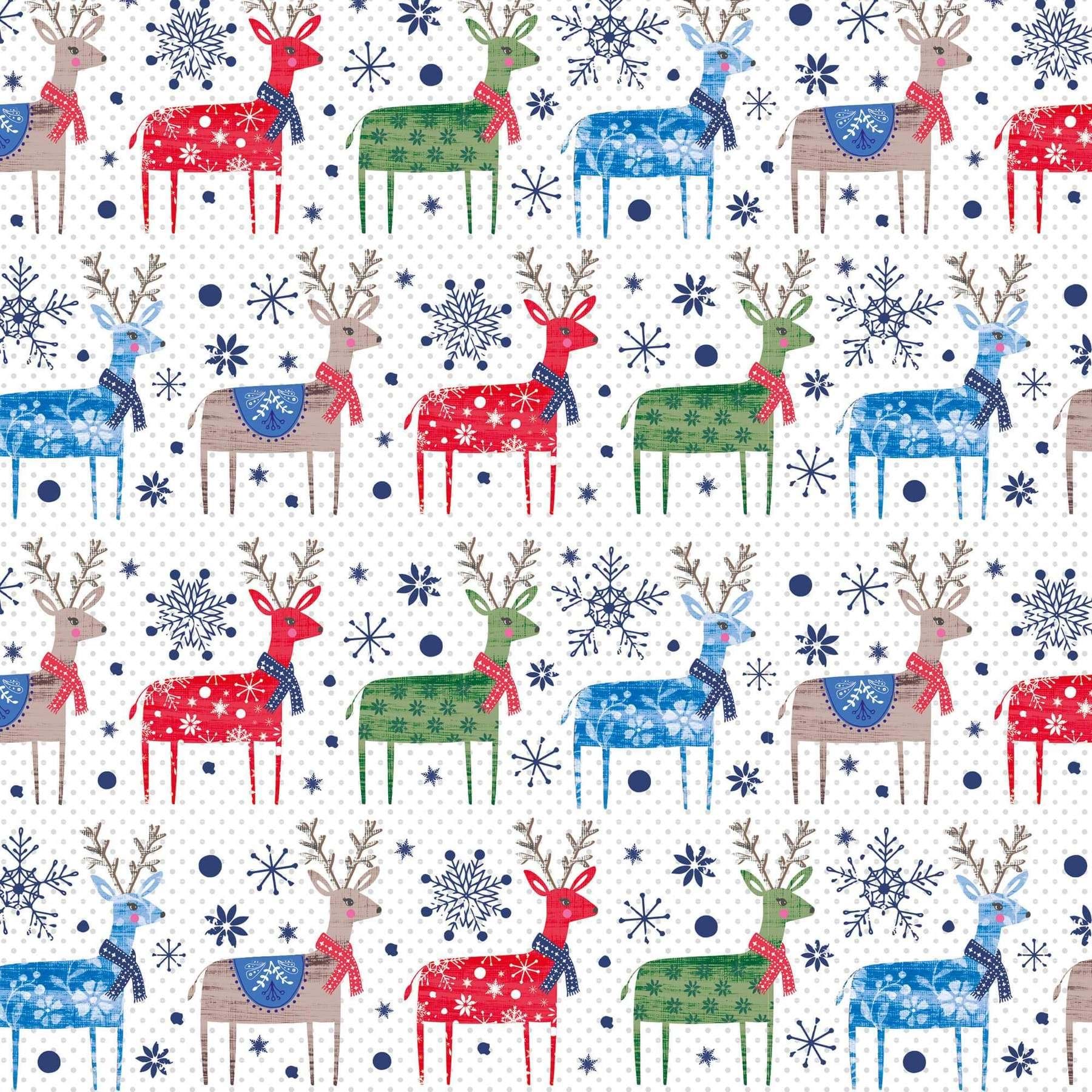 Reindeer March Christmas Wrapping Paper