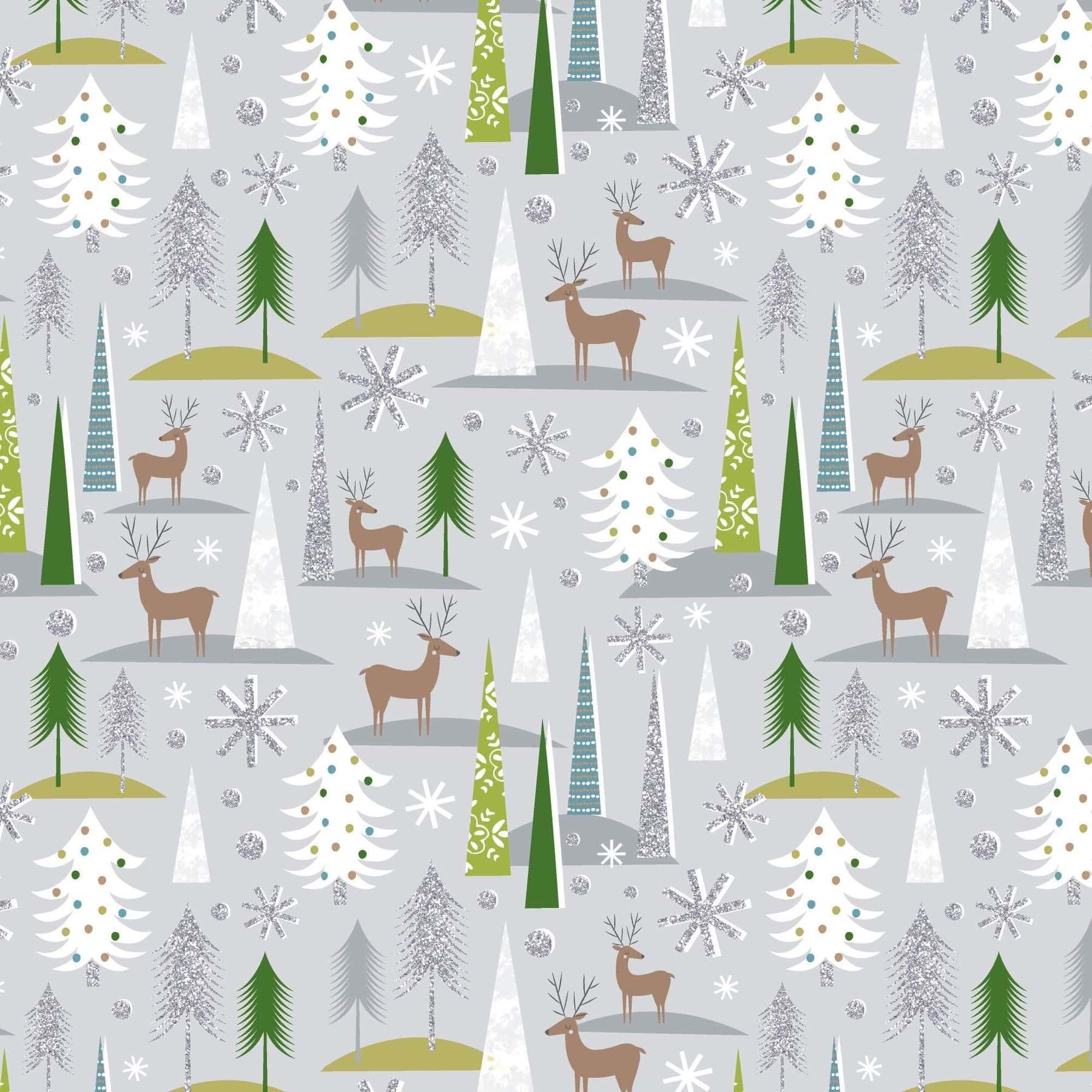 Deer Forest Christmas Wrapping Paper