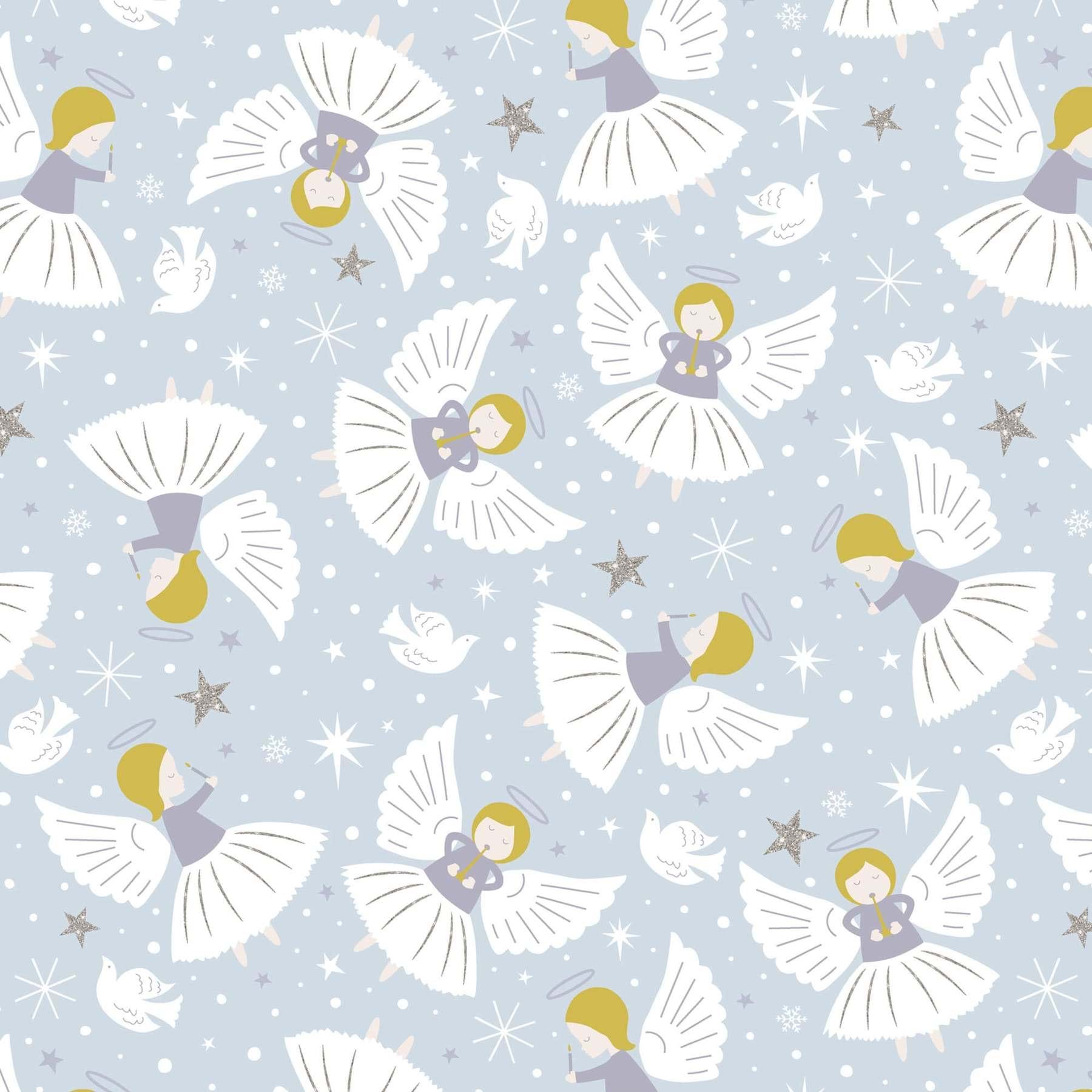 Angels Christmas Wrapping Paper