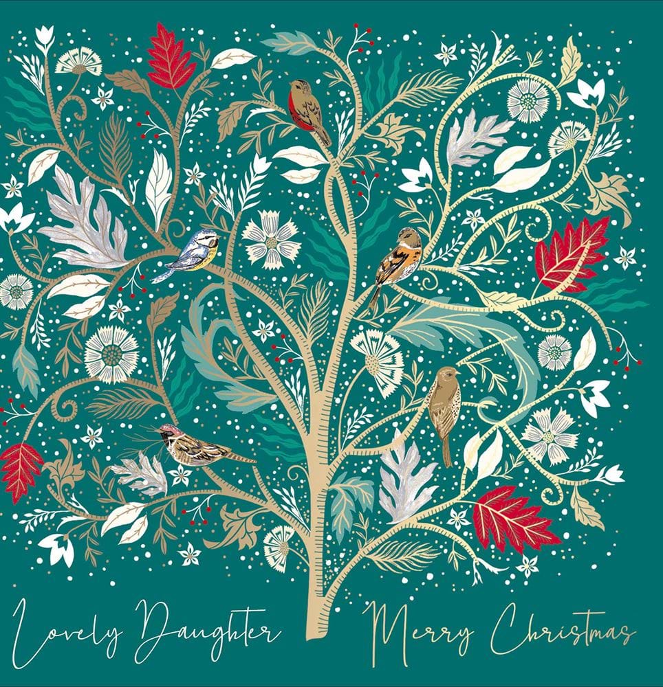 Bird Tree Daughter Christmas Card