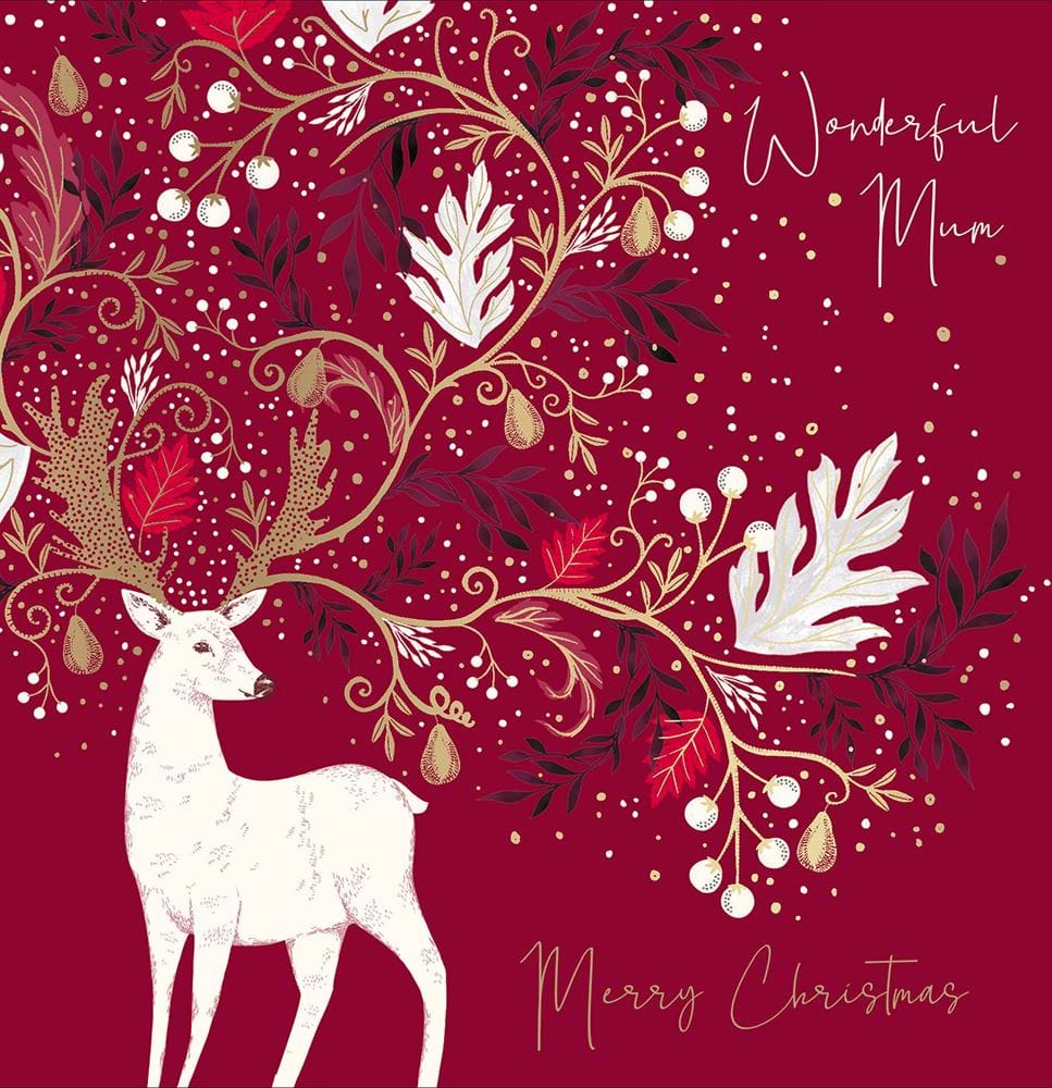 Majestic Deer Mum Christmas Card
