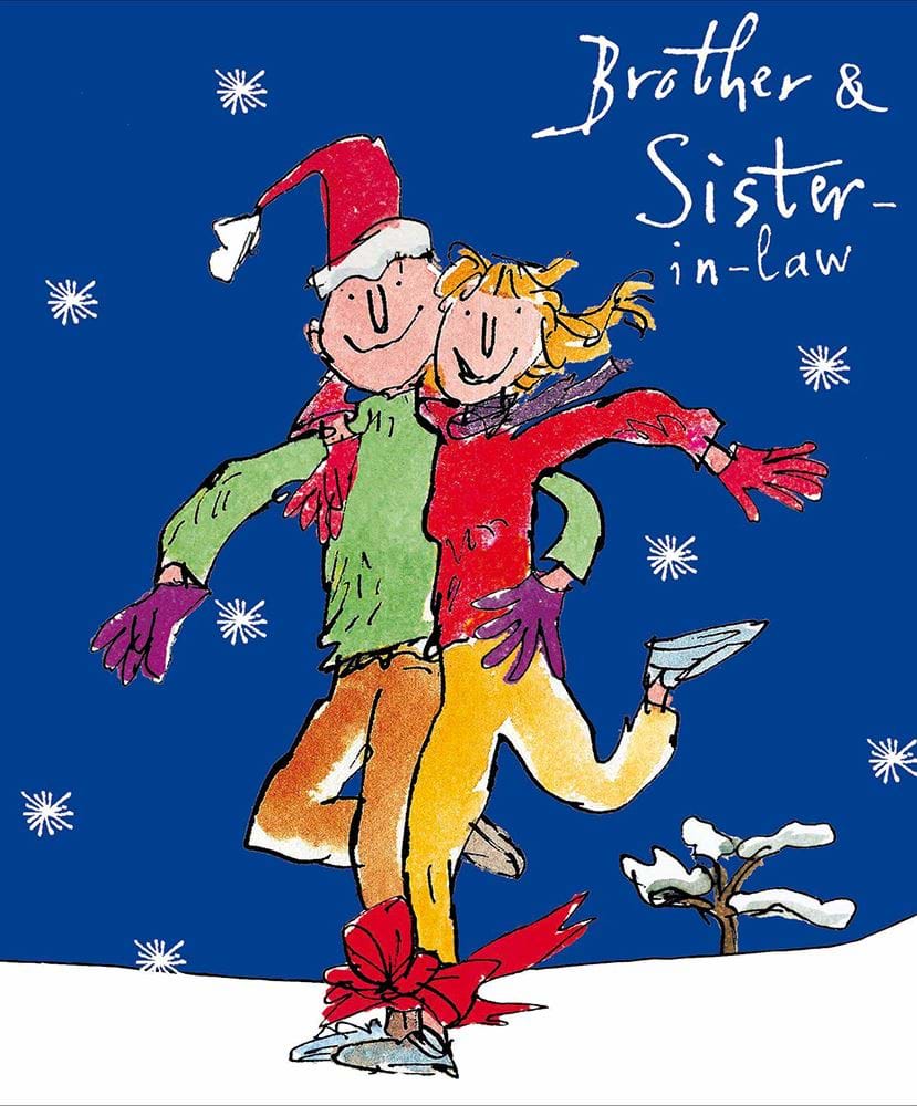 Bow Tie Brother & Sister-in-law Christmas Card