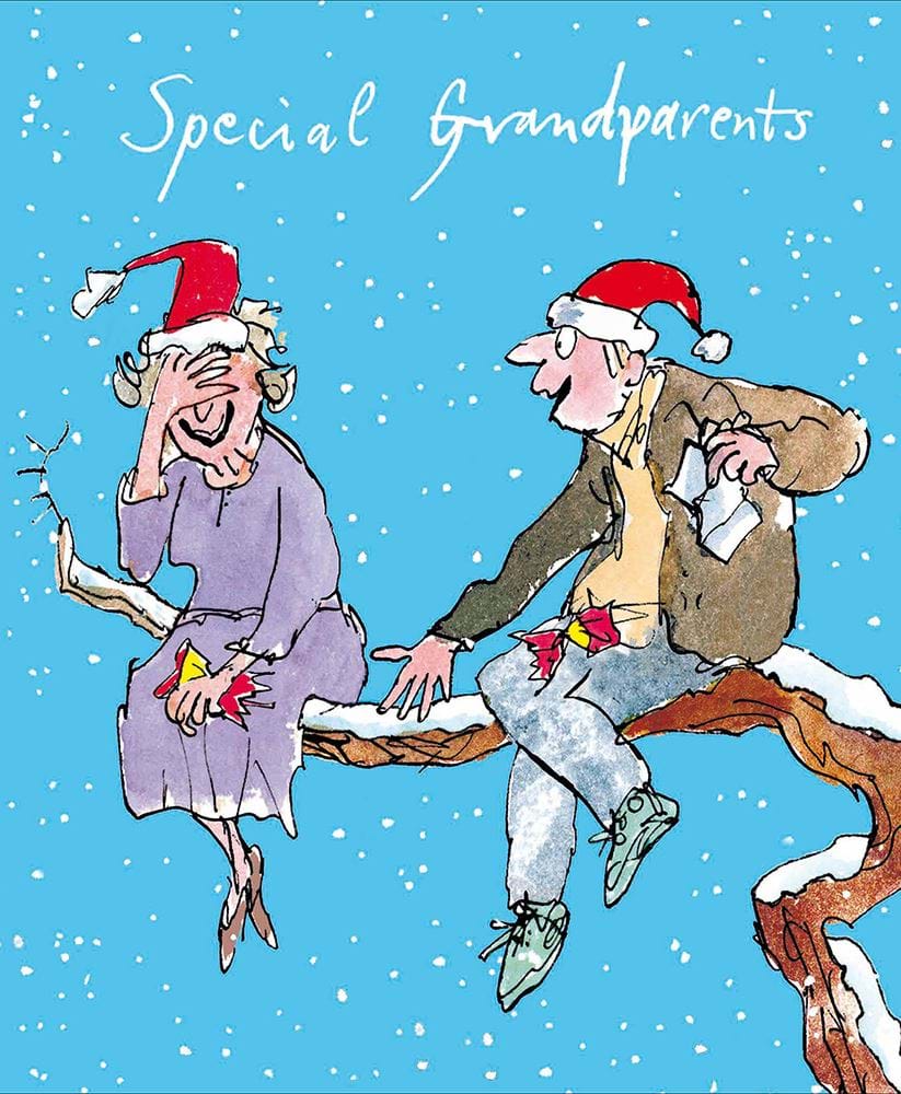 Snowy Branch Grandparents Christmas Card