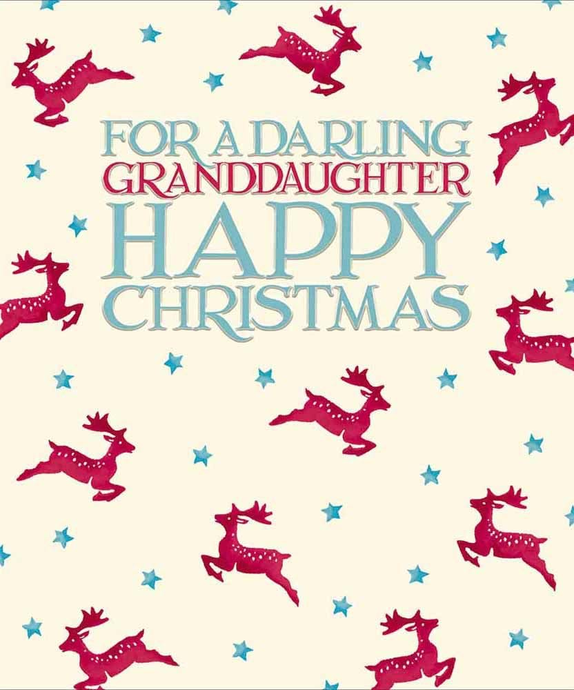 Darling Granddaughter Christmas Card
