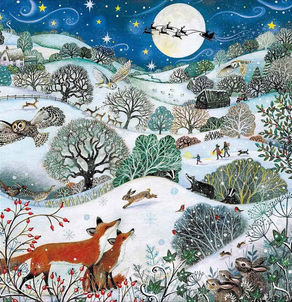 Magical Moonlight Christmas Card