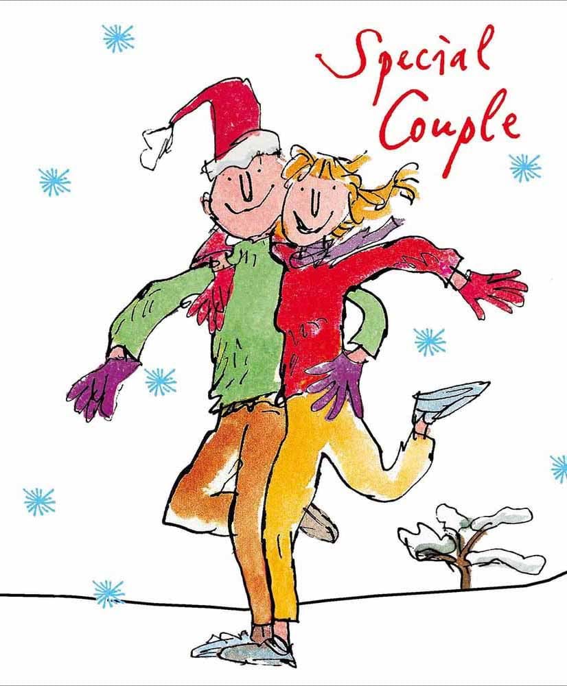 Snow Fun Special Couple Christmas Card