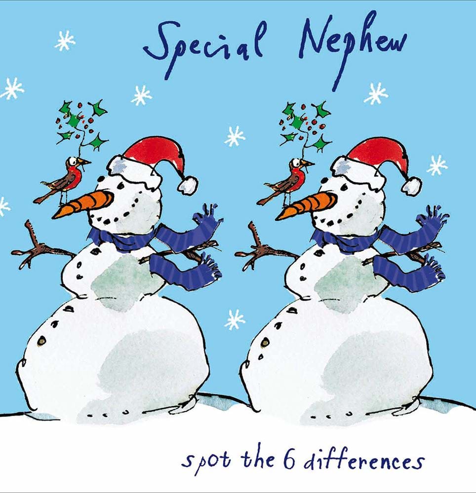 Snowman Nephew Christmas Card