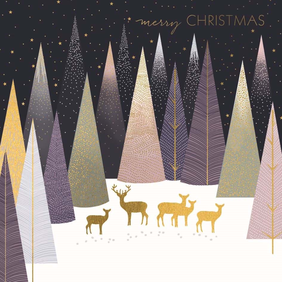 Forest Luxury Christmas Card Pack (8)