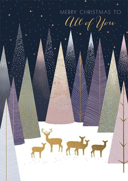 Magical Forest All of You Christmas Card