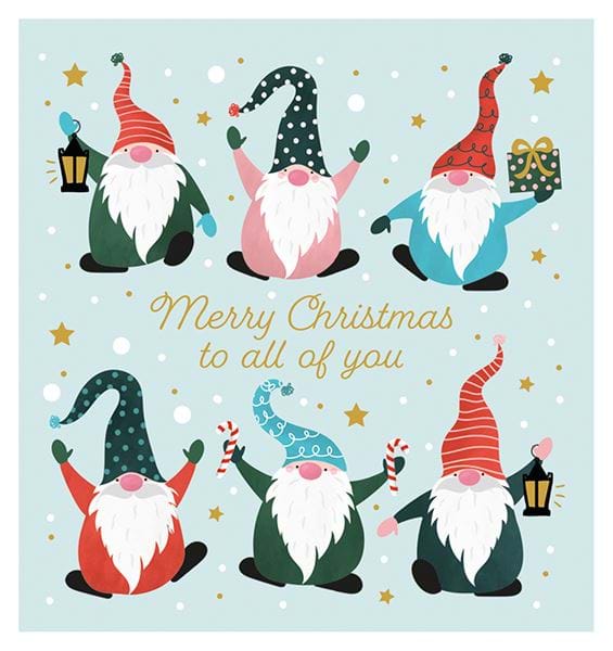 Gnomes All of You Christmas Card
