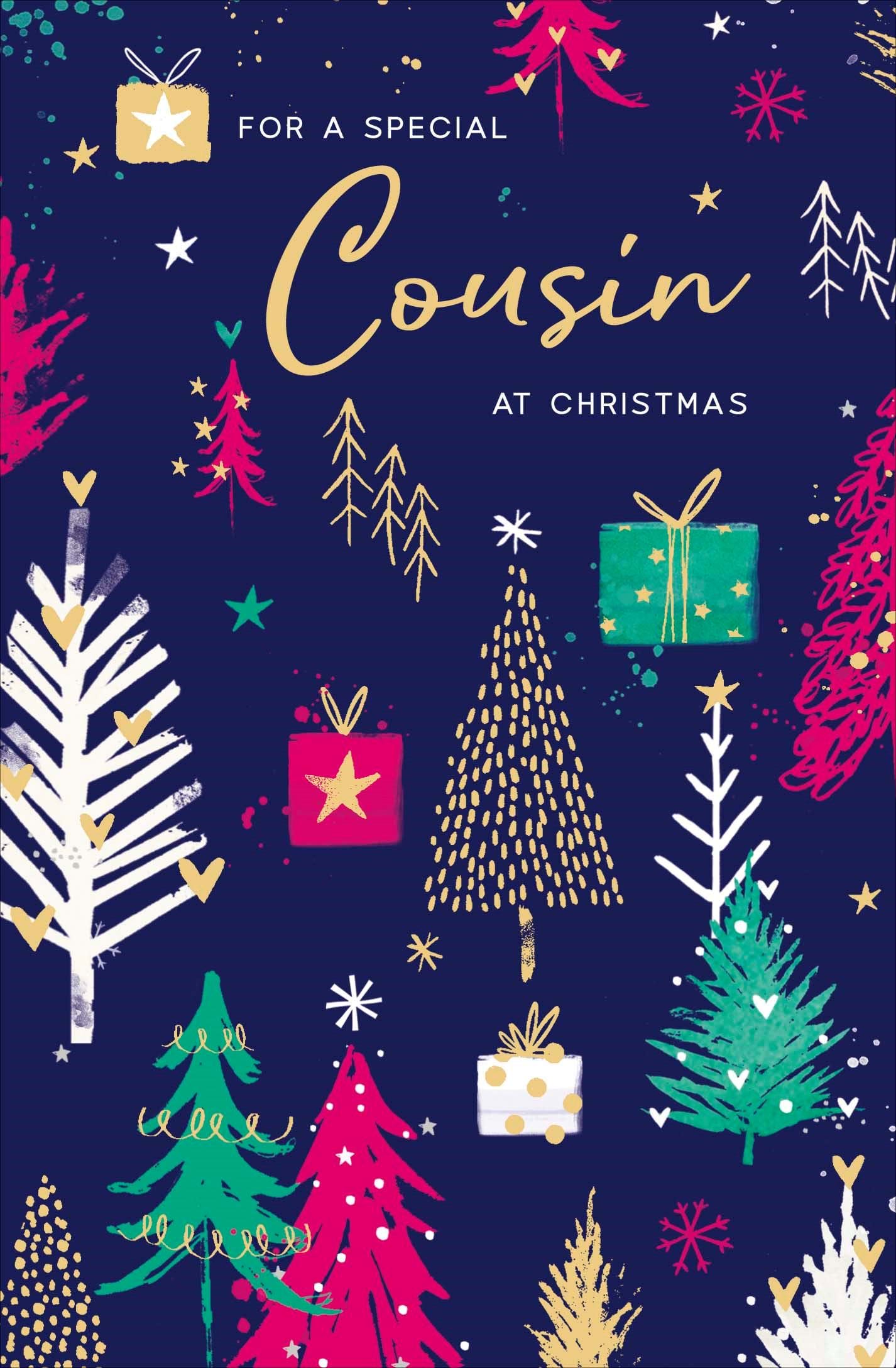 Trees Cousin Christmas Card