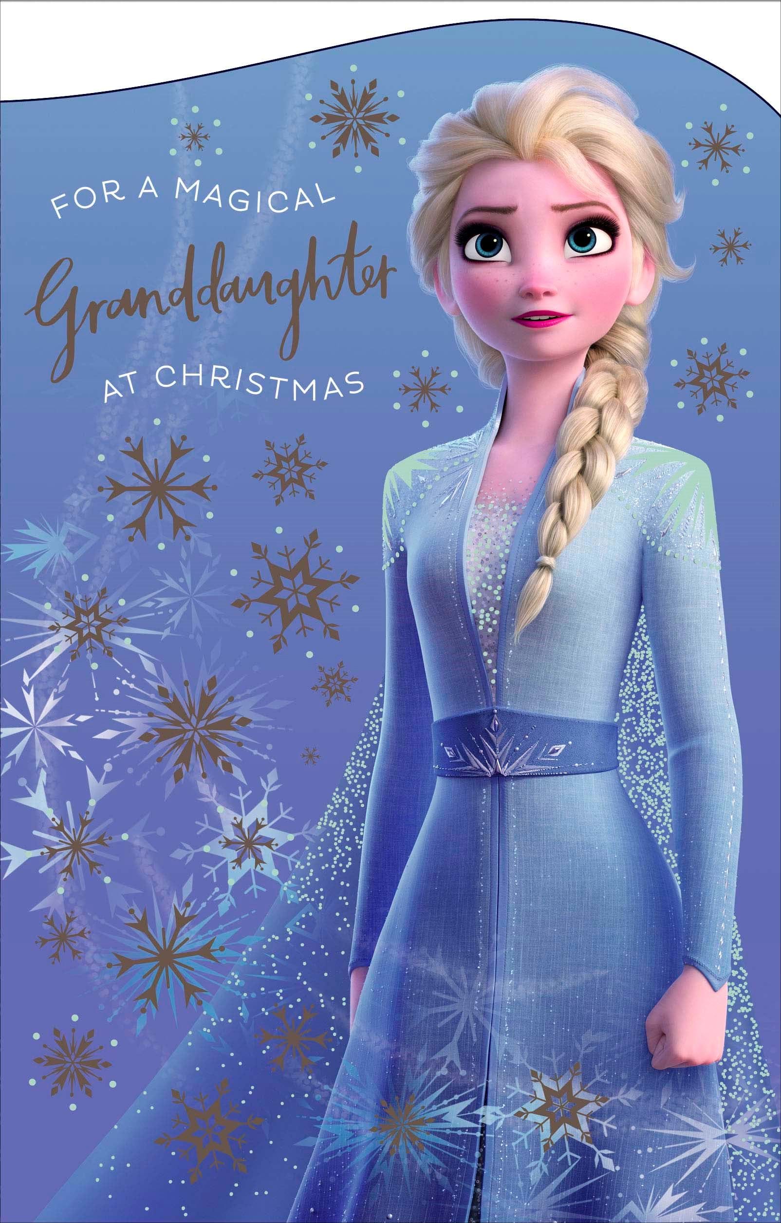 Elsa Frozen Granddaughter Christmas Card