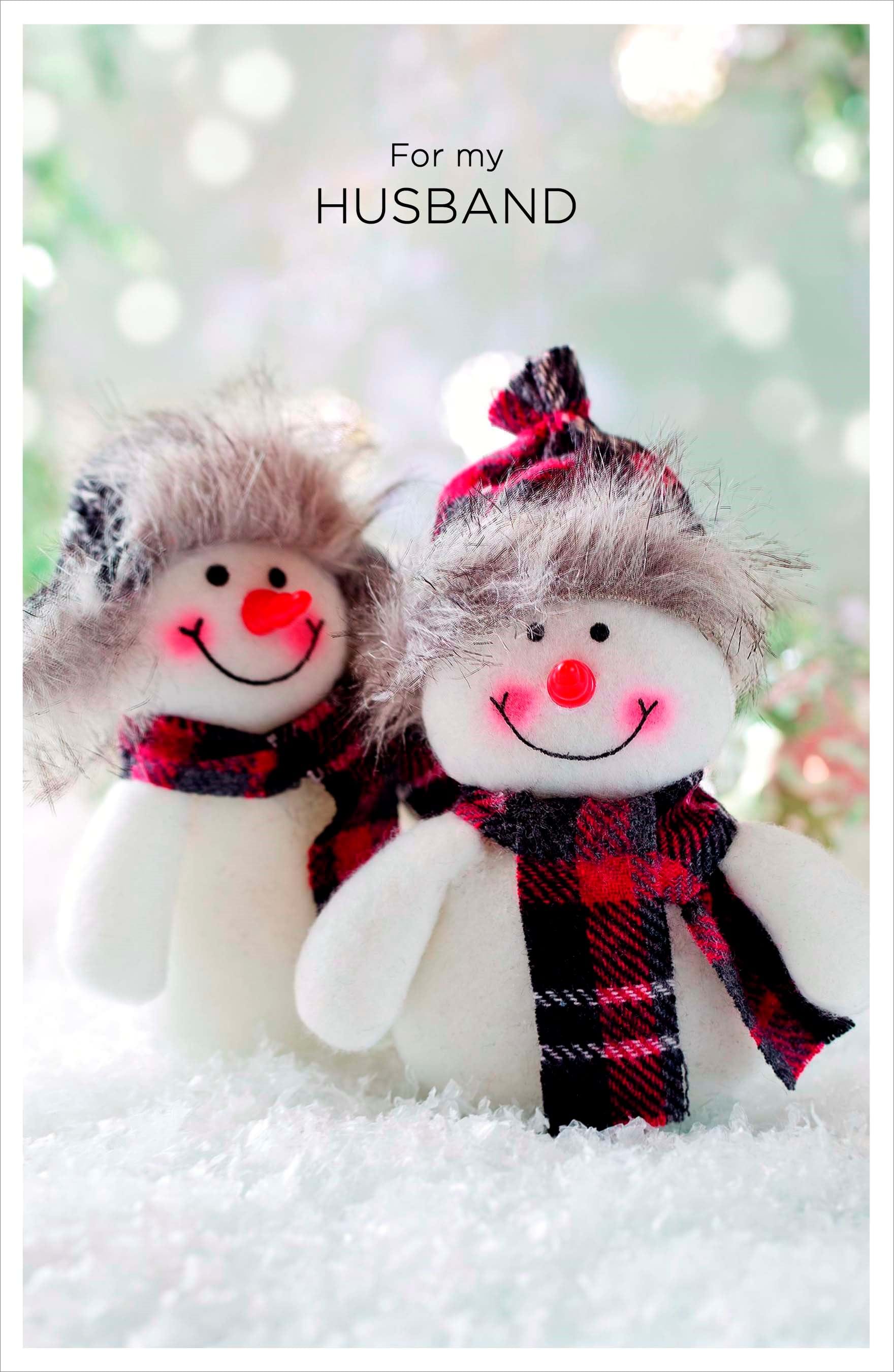 Snowmen Husband Christmas Card