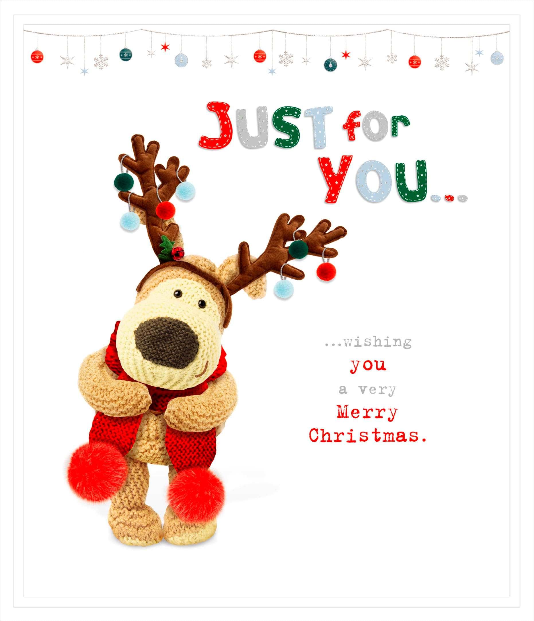 Boofle Just For You Christmas Card