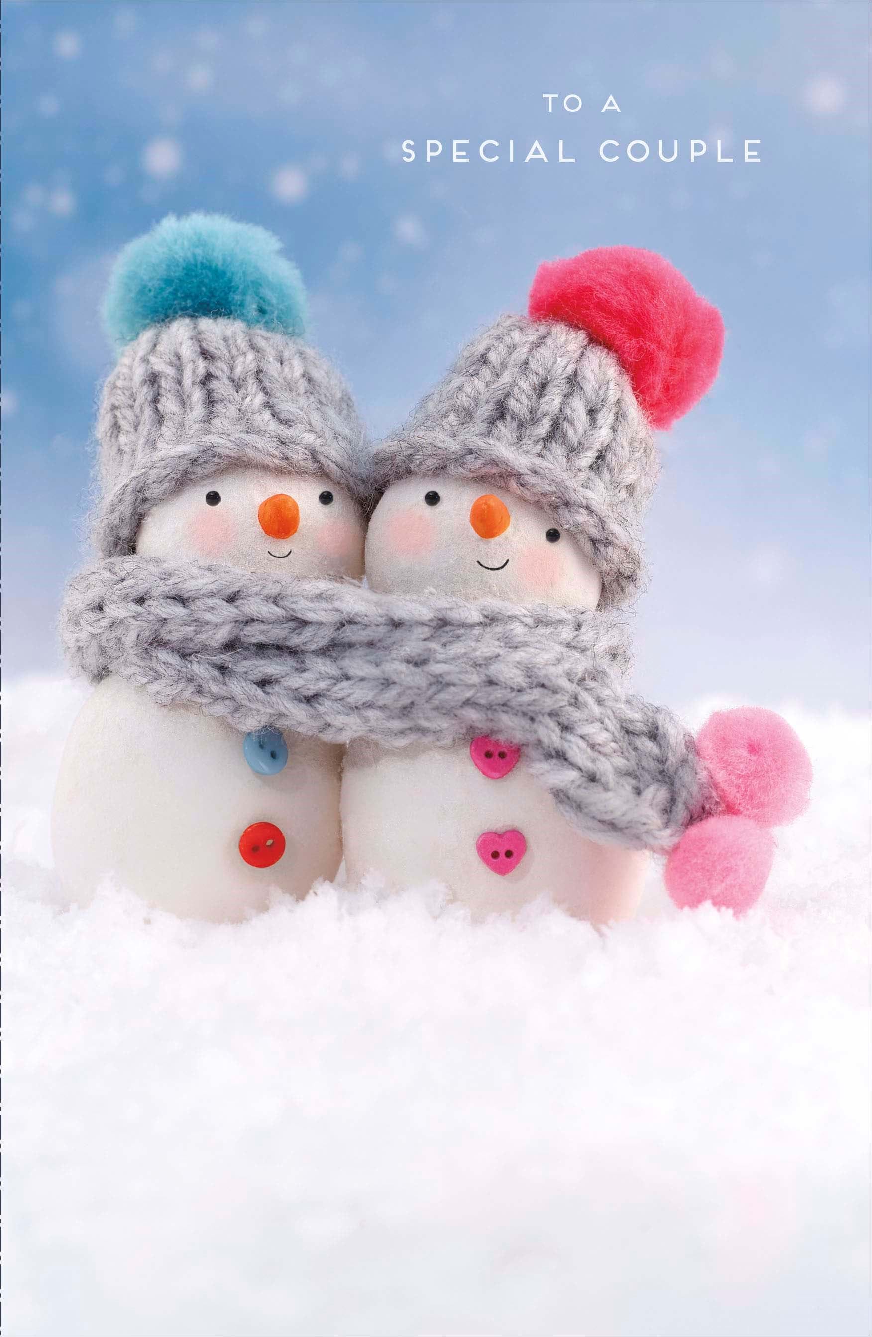 Snowmen Special Couple Christmas Card