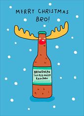 Brewdolph Brother Christmas Card