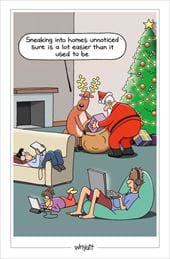 Sneaking Unnoticed Christmas Card