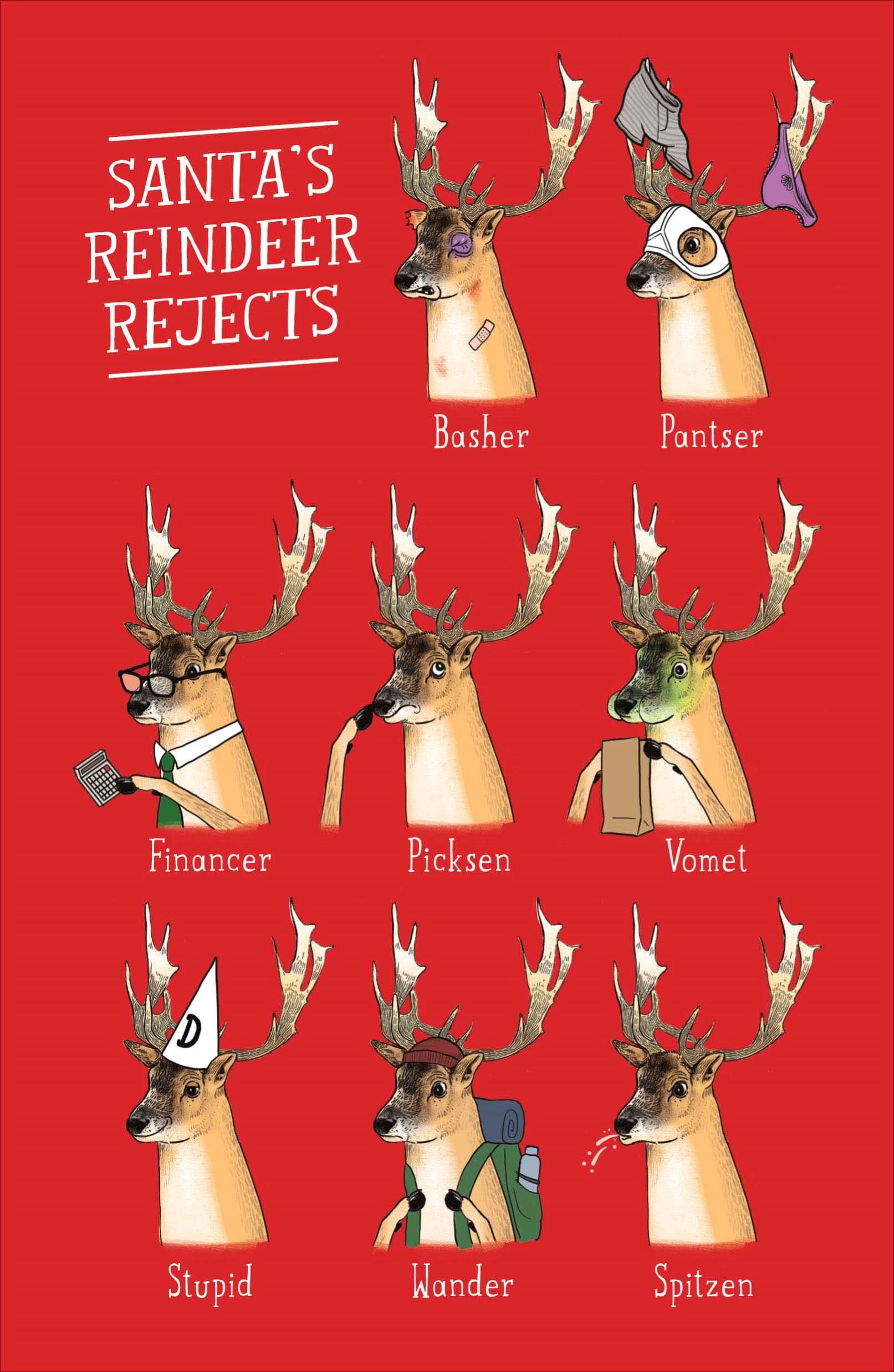 Reindeer Rejects Christmas Card