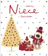 Golden Tree Niece Christmas Card
