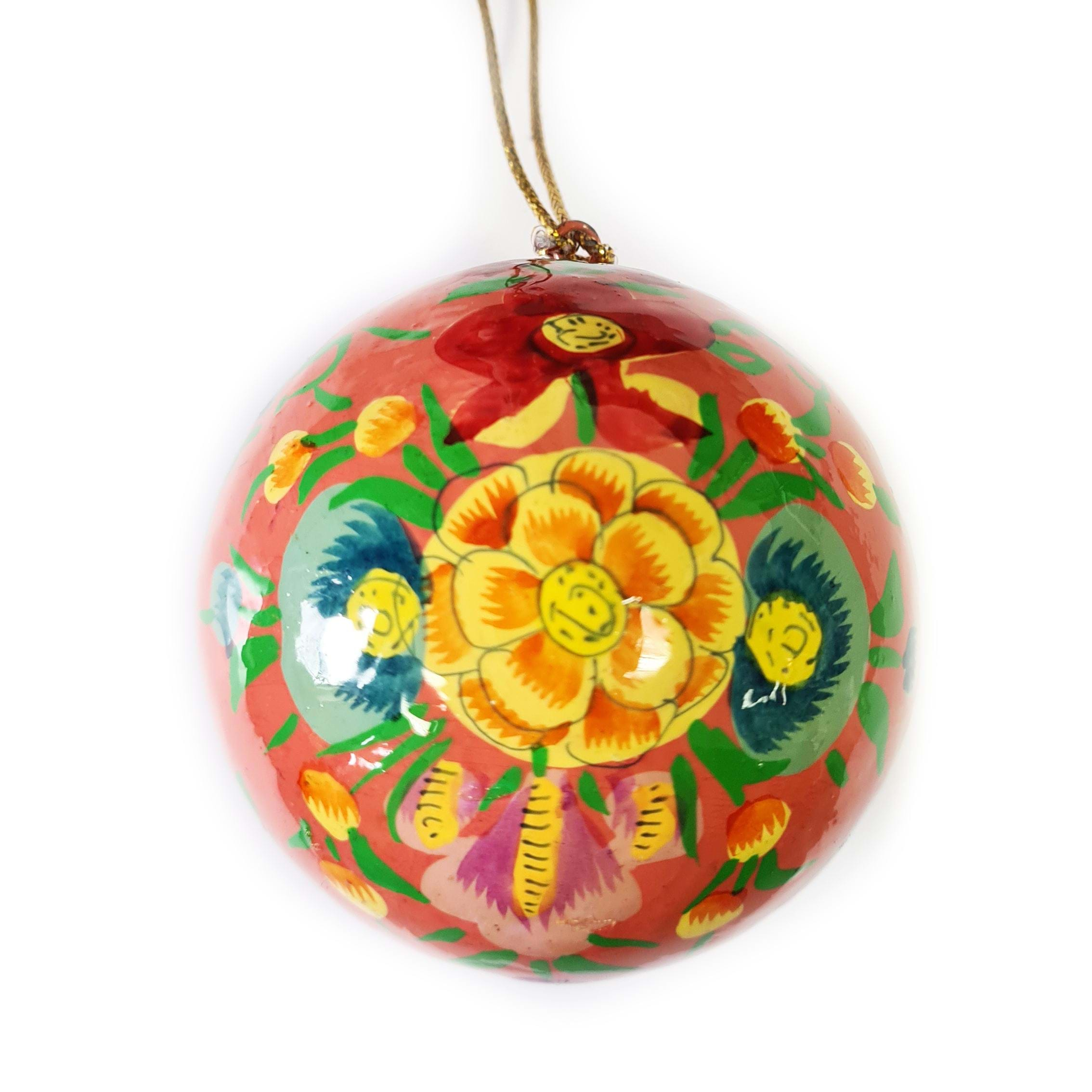 Roses Handmade Christmas Bauble