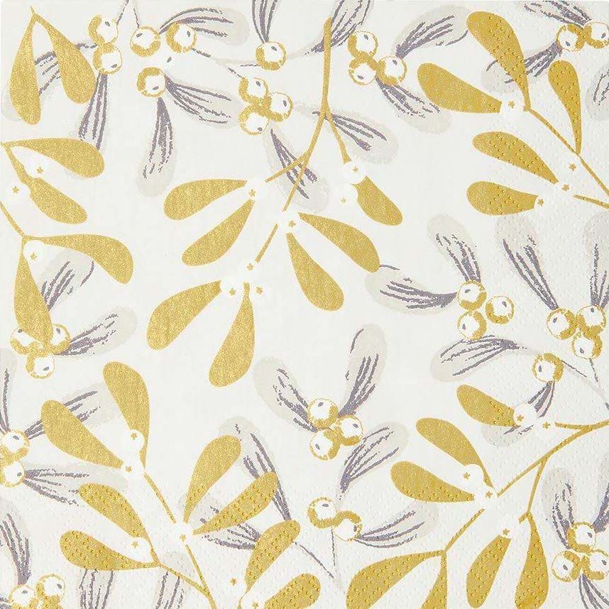 Botanical Mistletoe Napkins 20 Pack