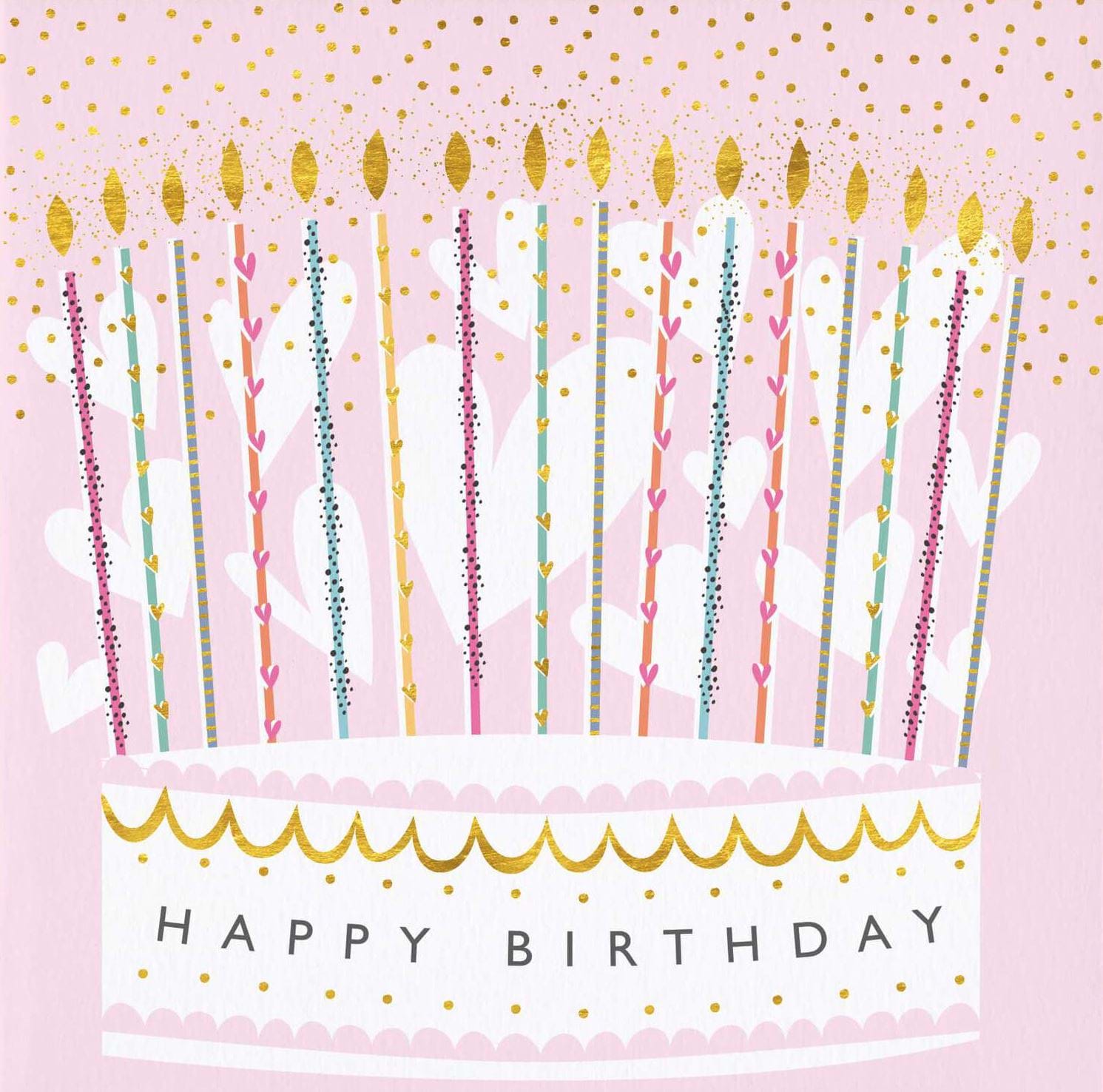 Pretty Cake Birthday Card