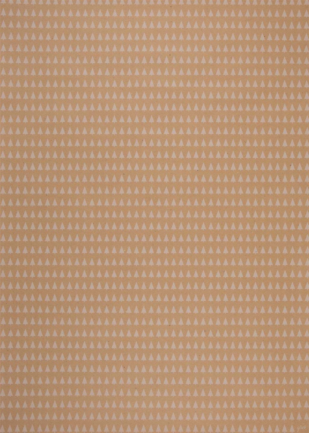 Kraft Tree Christmas Wrapping Paper